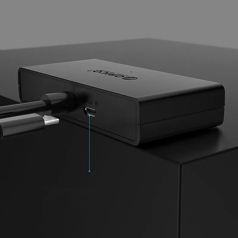 ORICO G11-H4 USB 3.0 hub with four ports and 30cm cable in black
