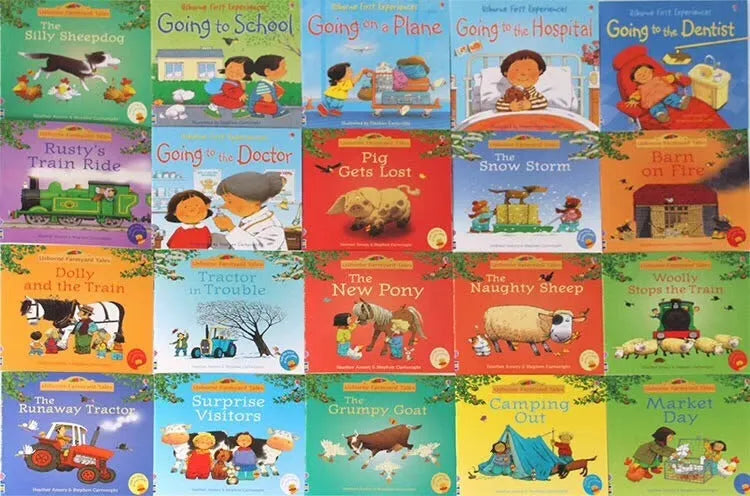 Usborne Farmyard Tales 20 volumes set children's picture books pocket size 15x15cm with free audio
