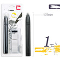 Deli electric high gloss rubber eraser 71107 in black with AAA batteries and rubber refill