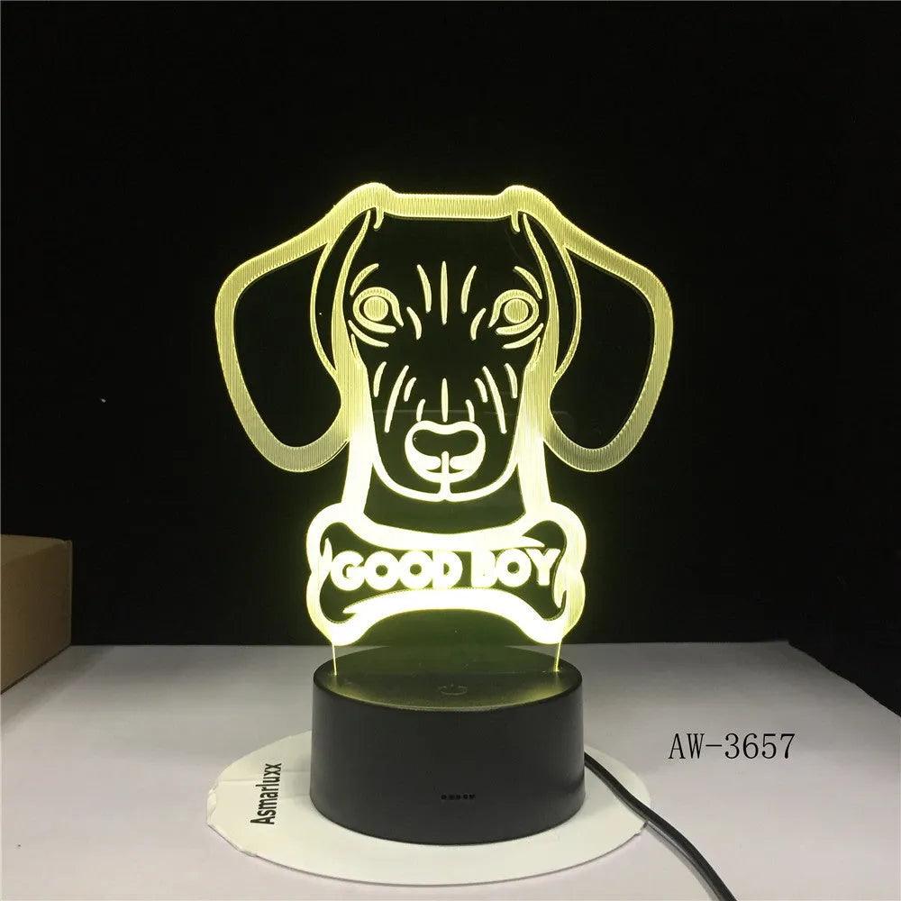 Colourful gradient remote control LED table lamp with acrylic shade on a black ABS base.