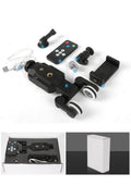 Wireless remote control smartphone slide rail with pan/tilt head on a table
