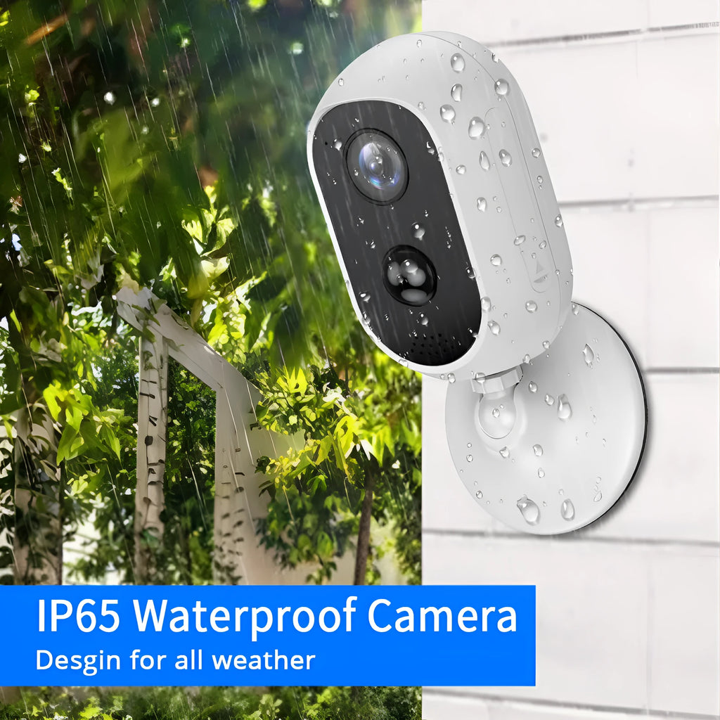 Outdoor battery surveillance dome camera with 1080P night vision and PIR sensor