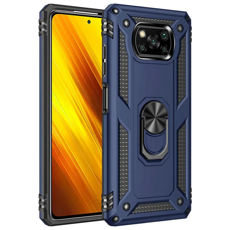 Sergeant anti-fall armour protective case for Xiaomi Pocophone Poco X3 NFC smartphone in multiple colour options