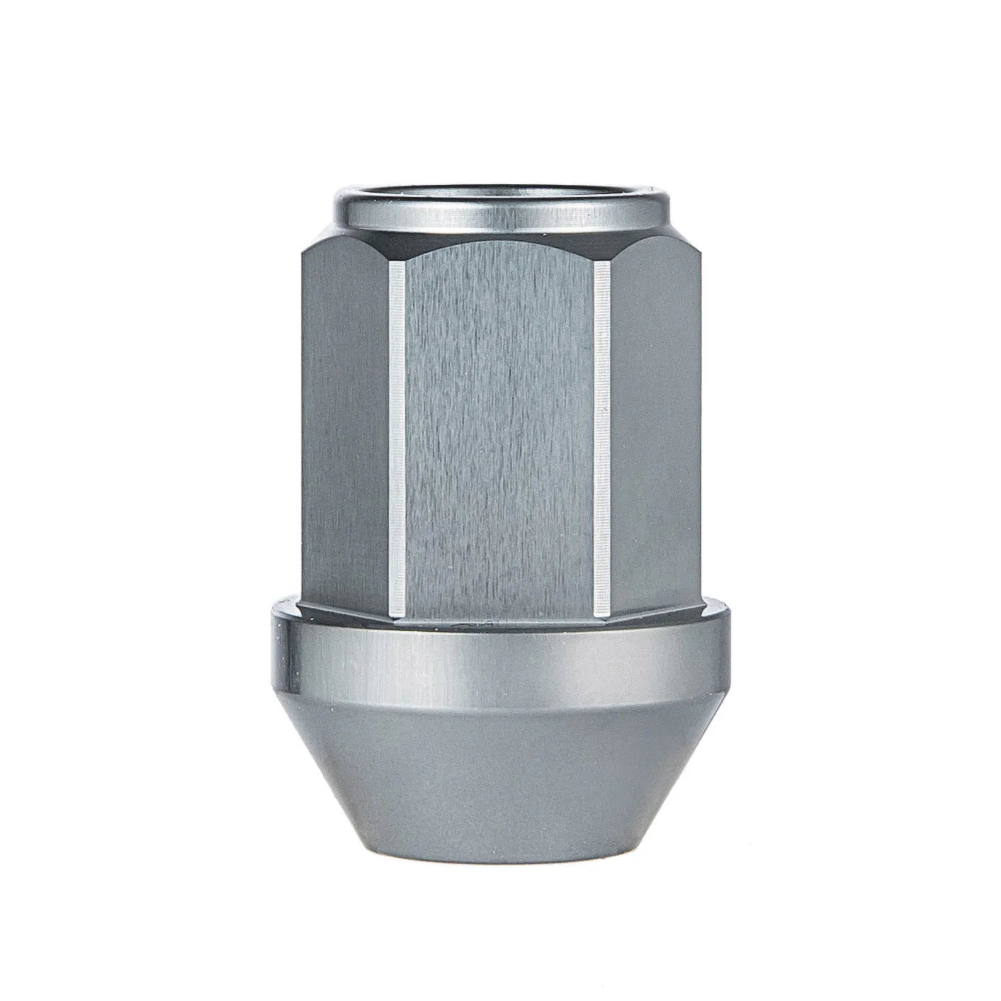 Set of 20 aluminium alloy wheel nuts in silver with three thread sizes M12 and M14