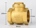 Brass horizontal and vertical check valve with thread connection in various sizes