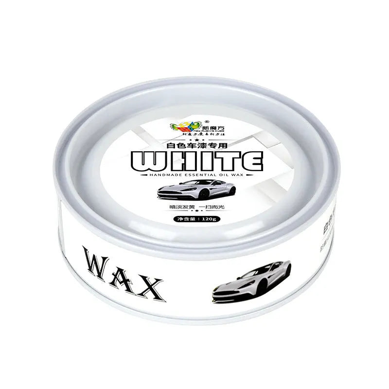 Crystal wax plating kit for car paint with solid wax sponge and towel 120g