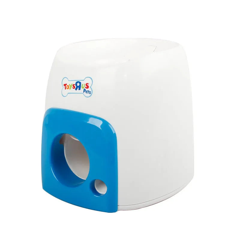 Green ABS plastic pet dog baseball food reward machine interactive treat dispenser