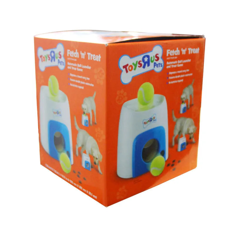 Green ABS plastic pet dog baseball food reward machine interactive treat dispenser