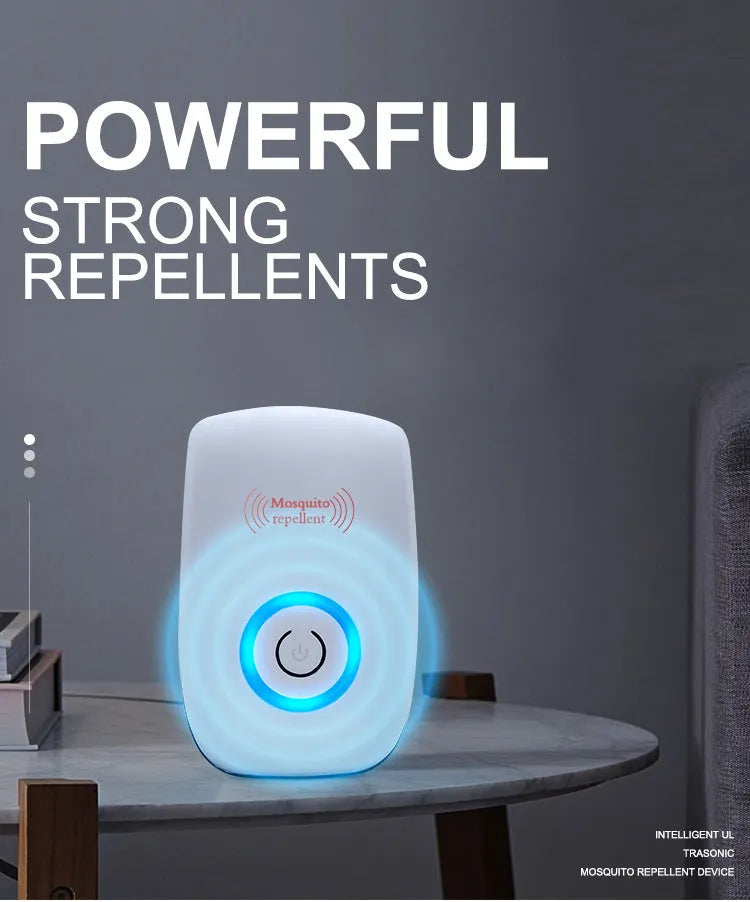 White Home Mini Mouse Insect Repellent Intelligent Electronic Mosquito Killer with UK plug, 5W, 90x56x50mm.