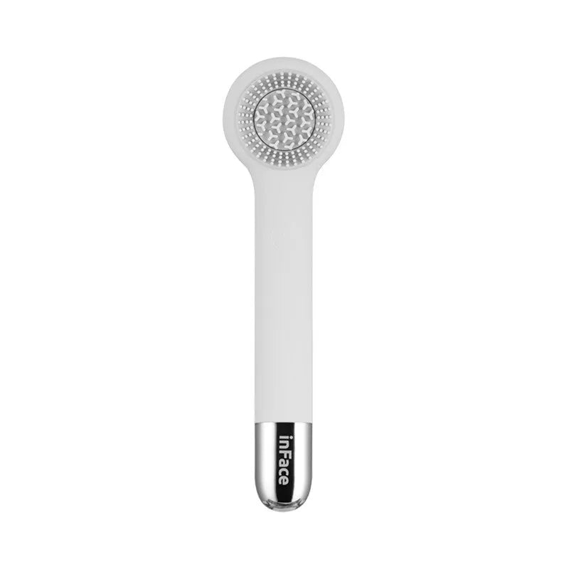 inFace automatic electric shower brush with rotating brush heads in grey or pink colour
