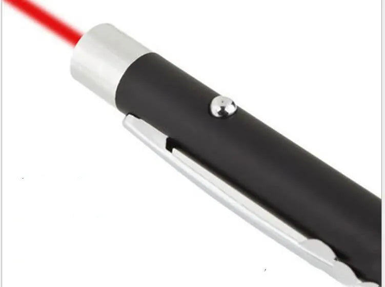 Black red laser light pointer pen for presentations with 100-200 metre range