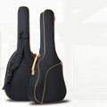 Universal A3 acoustic guitar bag in orange Oxford cloth with double shoulder straps for folk guitar