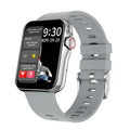 Black Bluetooth smart watch with colour screen and liquid silicone strap on a wrist