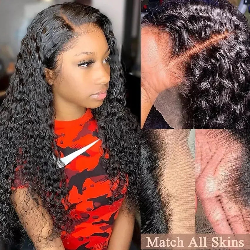 Fluffy long curly black wig with small curl waves made from high temperature silk chemical fibre