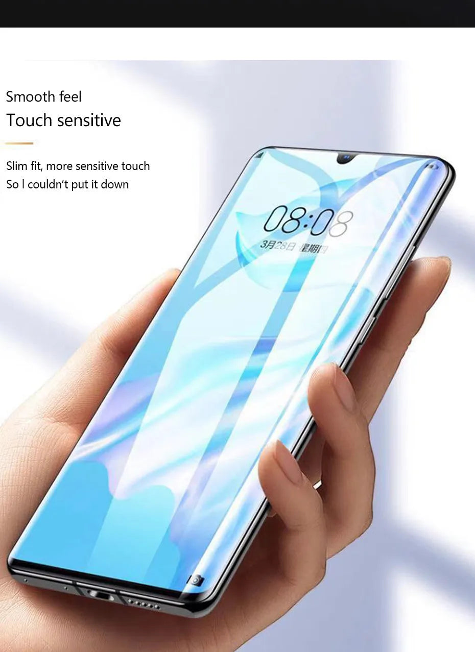 Three hydrogel screen protectors for Huawei and Honor smartphones in PET film