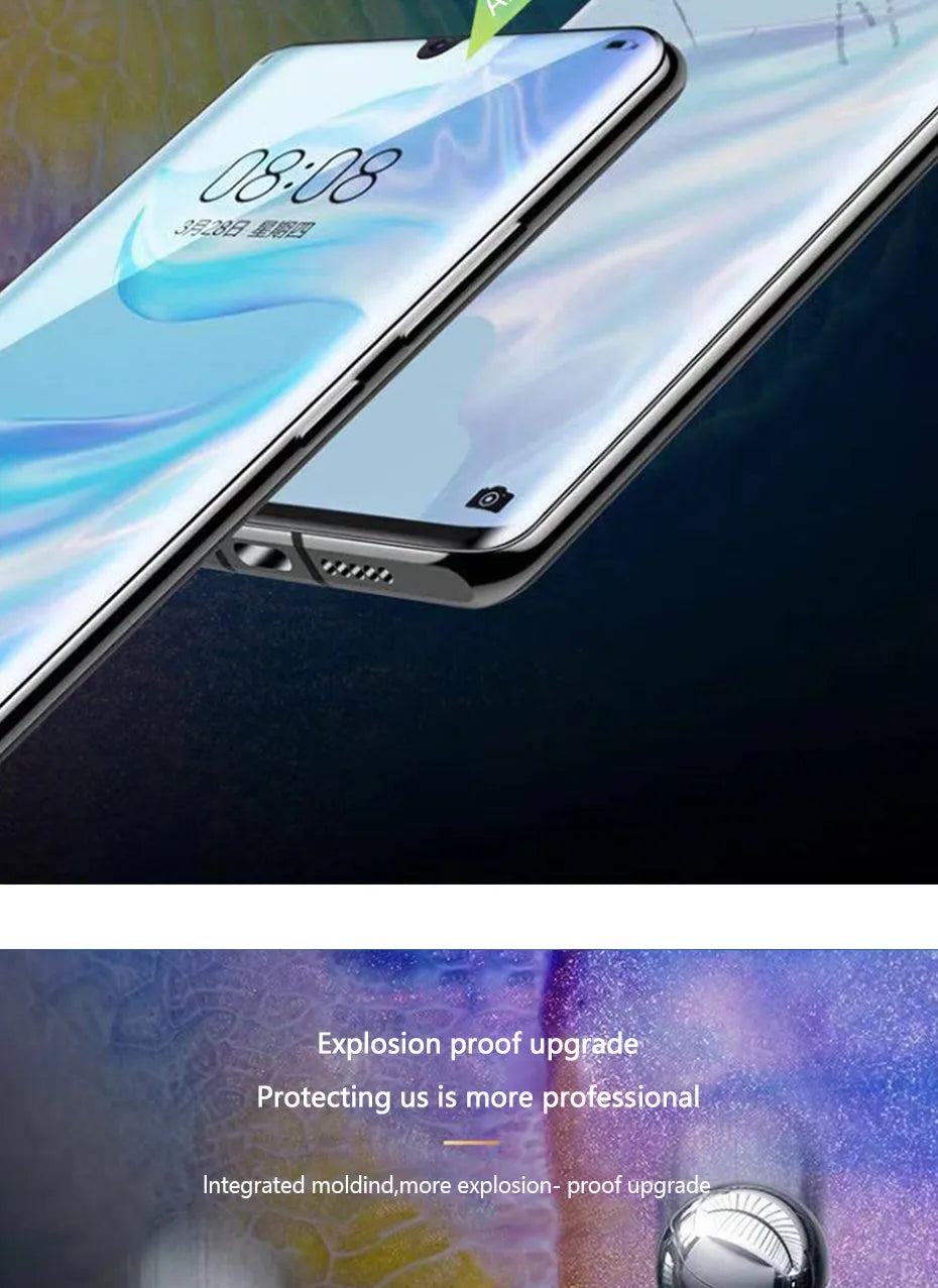 Three hydrogel screen protectors for Huawei and Honor smartphones in PET film