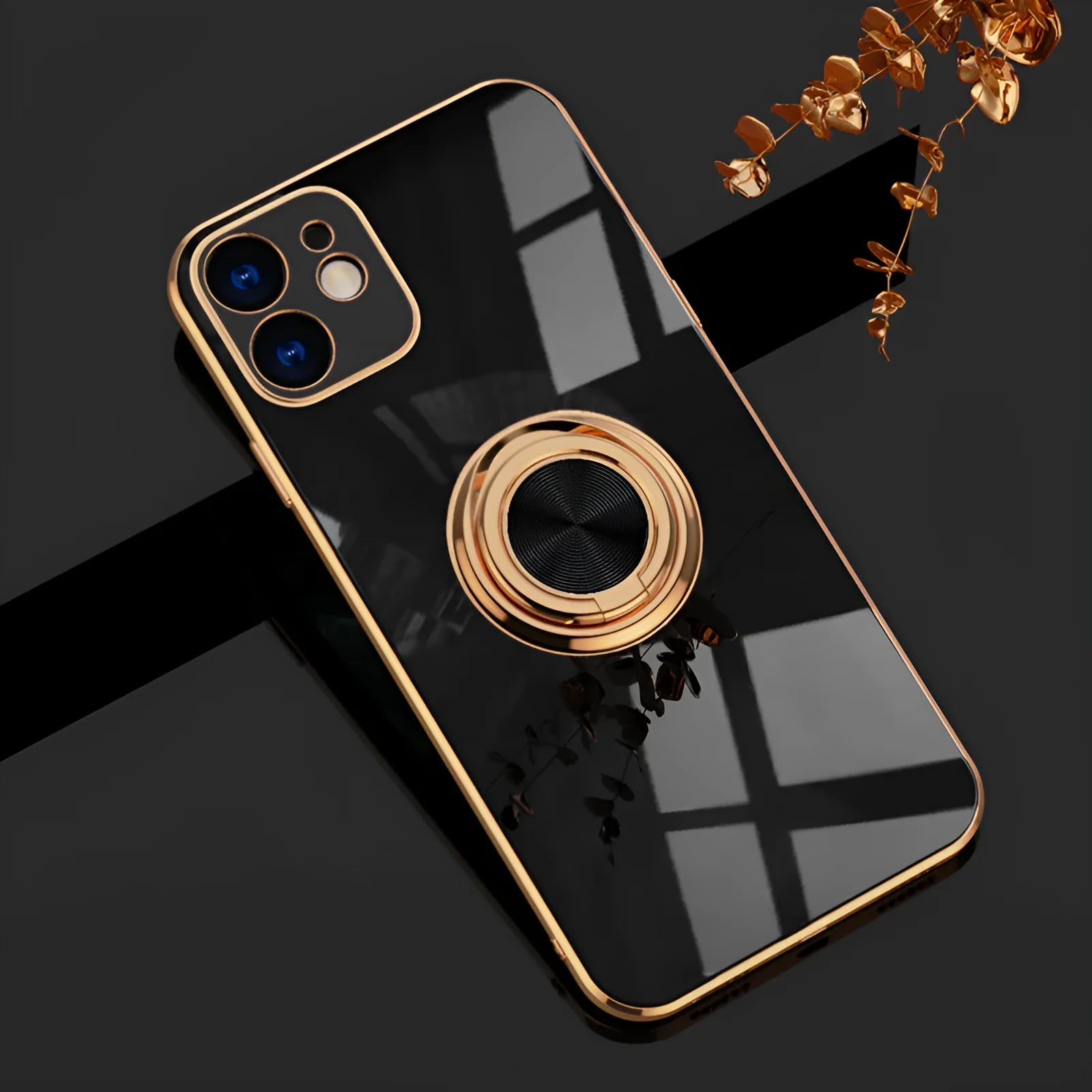 Electroplating magnetic car mount iPhone case in solid colours for iPhone 7 to 11 Pro Max models