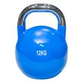 Steel paint competition kettlebell for men and women strength training, available in weights 4kg to 32kg