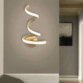 Modern aluminium LED wall lamp in Outer Snake style design for corridor and living room lighting