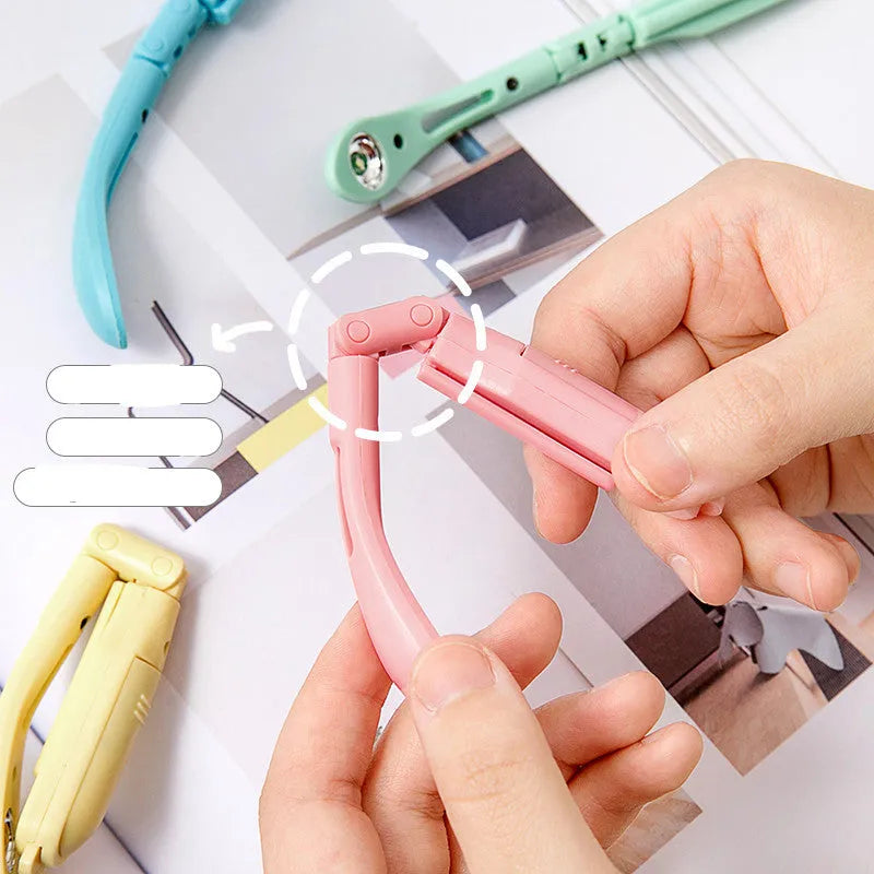 Folding book light in blue colour with battery operation for bedside reading