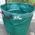 Green PP garden leaf bag for collecting leaves and garden waste in various sizes
