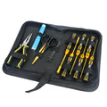 Titanium-plated screwdriver toolkit set with hex sleeves, tool bag, and holder for RC model cars