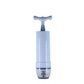 Manual vacuum compression storage bag with pump in green colour