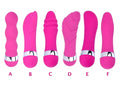 Vibefun realistic nude dildo vibrator with anal beads in six colour options