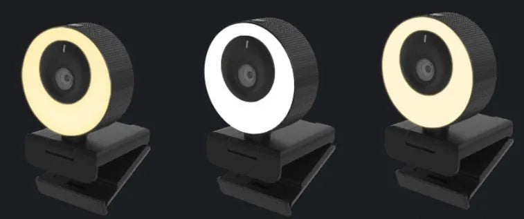 Black USB webcam with privacy cover on a 1.7m cable for 1080p HD video calls