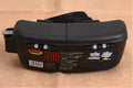 Black waist-mounted super hard plastic fishing bait box with adjustable belt on hip
