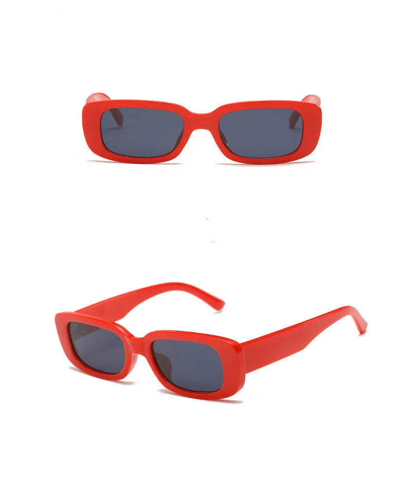 Men and women trendy frame sunglasses in multiple colours with UV400 protection and AC lenses