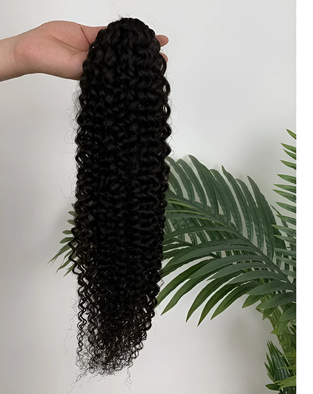 Human hair wig in medium long length, available in sizes 8 to 28 inches and colours 8A and 9A