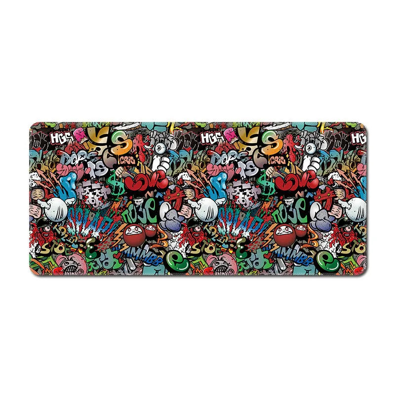 Super long super large thickening gaming mouse pad with non-slip rubber base and cloth surface, multi-size available