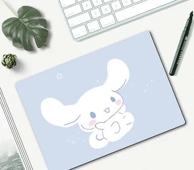 Cartoon character mouse pad with rubber base measuring 260x210mm