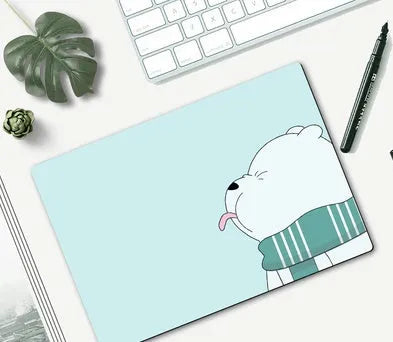 Cartoon character mouse pad with rubber base measuring 260x210mm