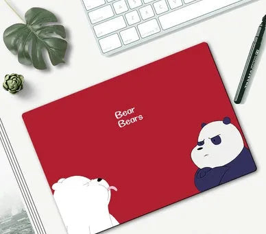 Cartoon character mouse pad with rubber base measuring 260x210mm