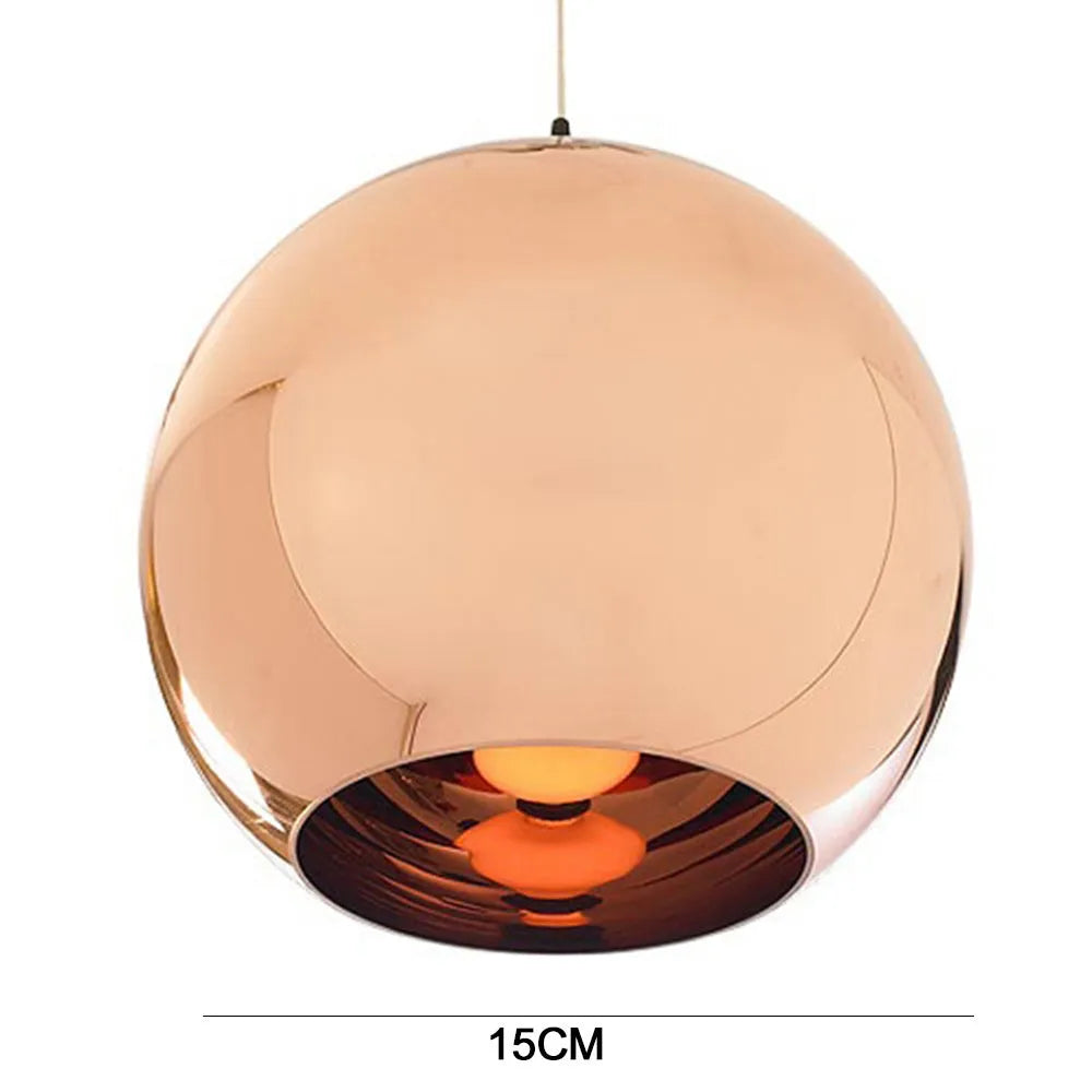 Glass chandelier with adjustable height up to 1.5 metres and electroplated iron body in bronze gold or silver finish