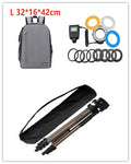 Aluminium alloy portable tripod extended to 1.3 metres with hydraulic PTZ mount and mobile phone holder
