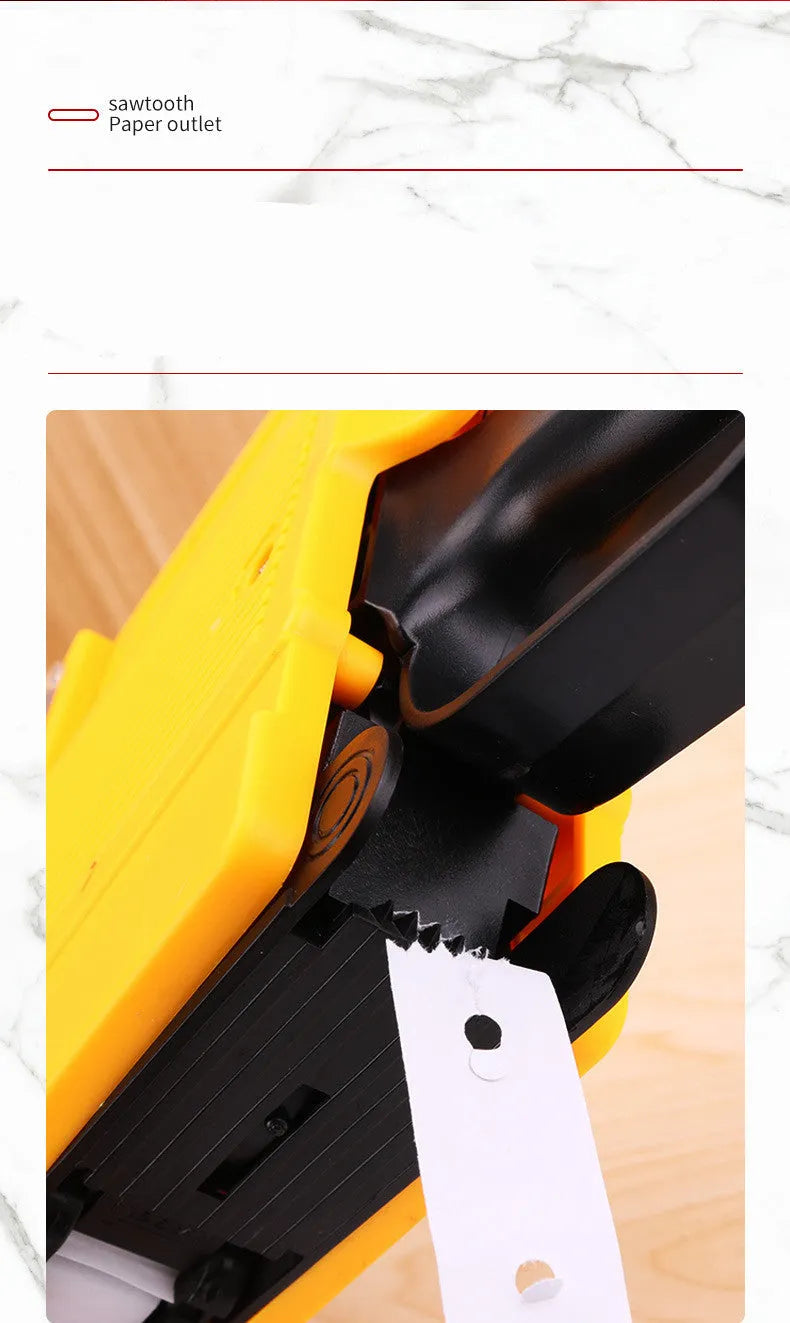 Manual price coding machine in blue, red, or yellow colour with ink roller and paper rolls