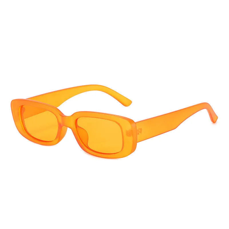Men and women trendy frame sunglasses in multiple colours with UV400 protection and AC lenses