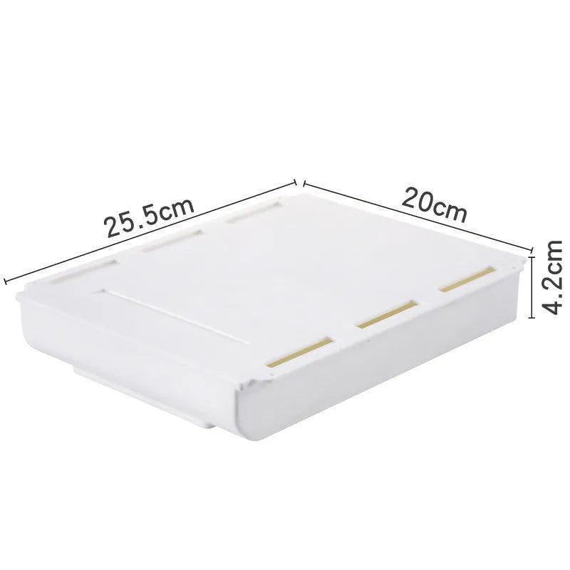 Japanese-style plastic drawer storage box in grey colour for stationery organisation in study rooms