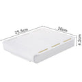 Japanese-style plastic drawer storage box in grey colour for stationery organisation in study rooms