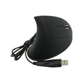 WH-911-C left hand ergonomic mouse with 2.4GHz wireless and wired connectivity, 1600 DPI rat size