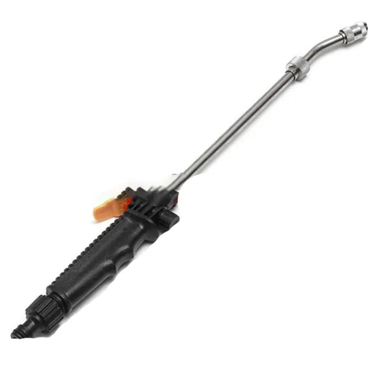 Stainless steel foam cleaning gun with copper tip and plastic handle, multiple length extensions for car wash and garden watering
