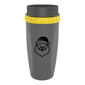Twist cup travel tumbler with cartoon pattern and silicone seal membrane