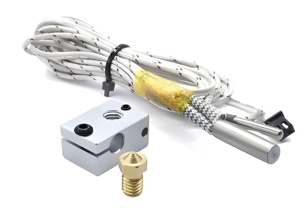 E3DV6 50W HT NTC100K heating tube kit for 3D printer hotend repair, 12V or 24V