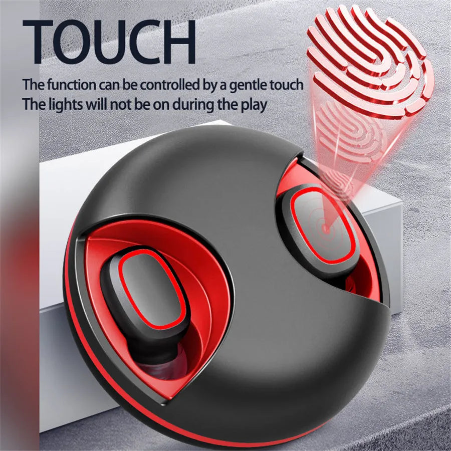 Private Mode Binaural Wireless Bluetooth Headset in Black with battery display and earplug design