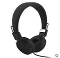 EP05 foldable wired over-ear headphones with 3.5mm plug and in-line control, wheat colour