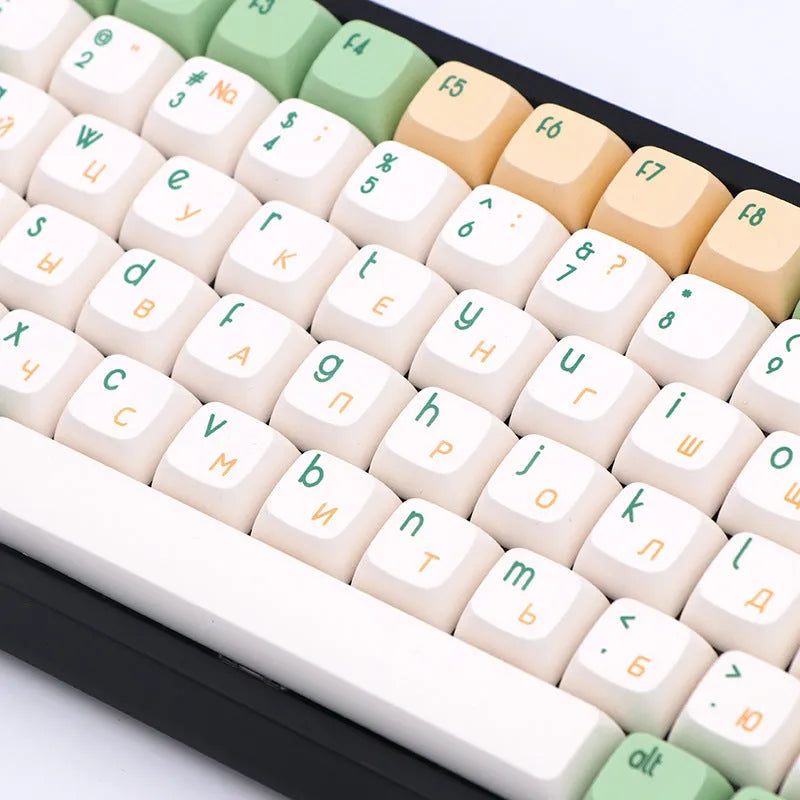 Dye sublimation mechanical keyboard with PG retro keycaps, 138 keys, wired USB, colour options A B C