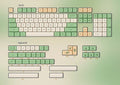 Dye sublimation mechanical keyboard with PG retro keycaps, 138 keys, wired USB, colour options A B C